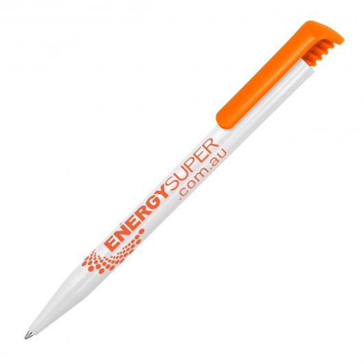 Printed Dover Plastic Pens White